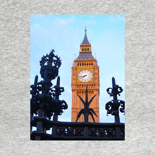 London. Big Ben through the Fence. Great Britain 2009 by IgorPozdnyakov